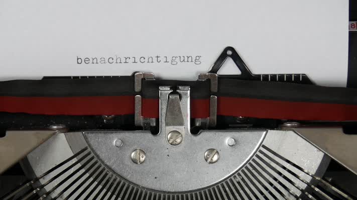 499_Benachrichtigung_Schreibmaschine