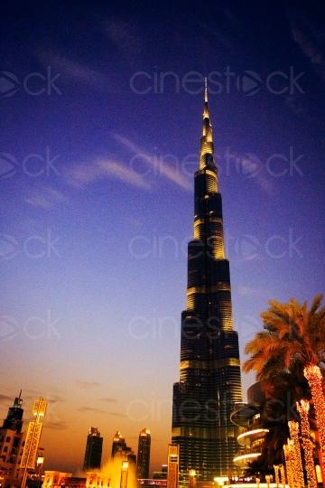 Burj Khalifa bei Nacht 