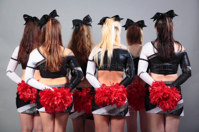 Cheerleader mit Puschel von hinten 20120506_0426  