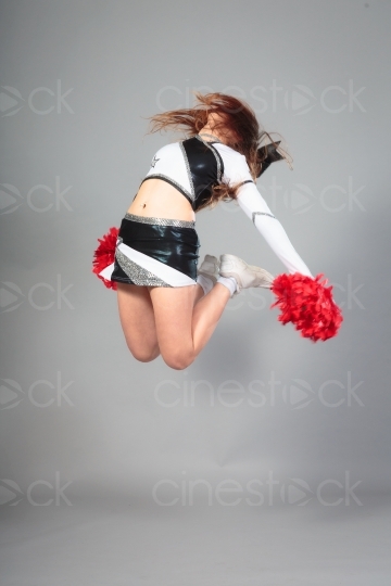 Cheerleader springt mit Puschel 20120506_0286 
