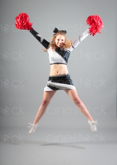 Cheerleader springt mit Puschel 20120506_0461 