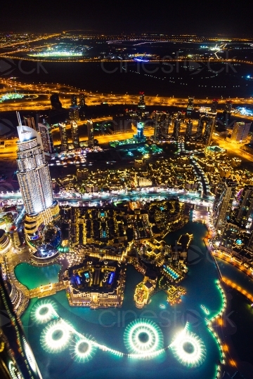 Dubai bei Nacht 