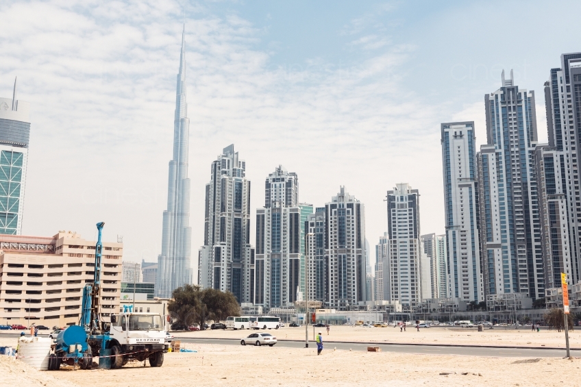 Dubai Skyline Strand 20140313-0003