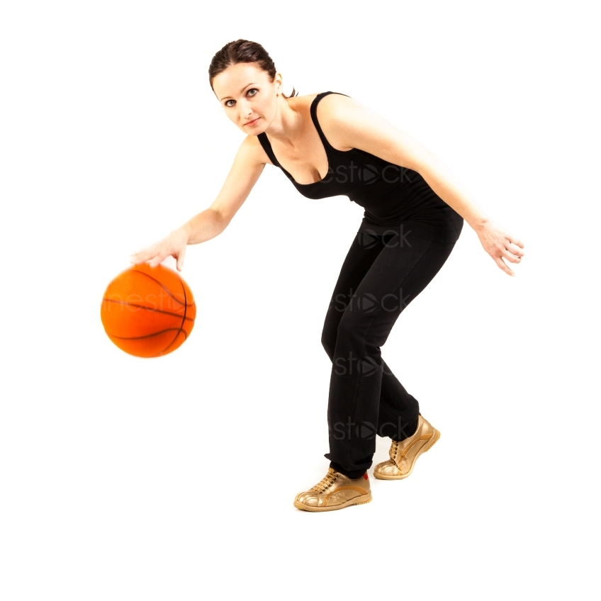 Frau mit Basketball 20120323_0468