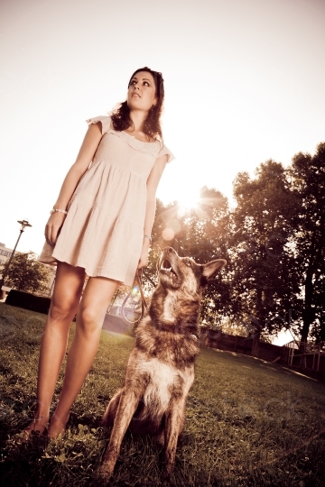 Frau mit Hund 20110821_0063 