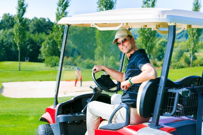 Golfer in Golfcar 20120811-58