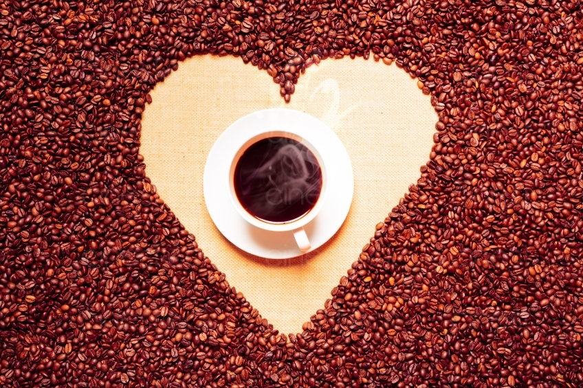 Kaffee auf Herzform 20130114