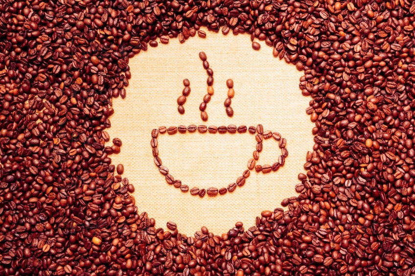 Kaffeetasse aus Kaffeebohnen 20130114