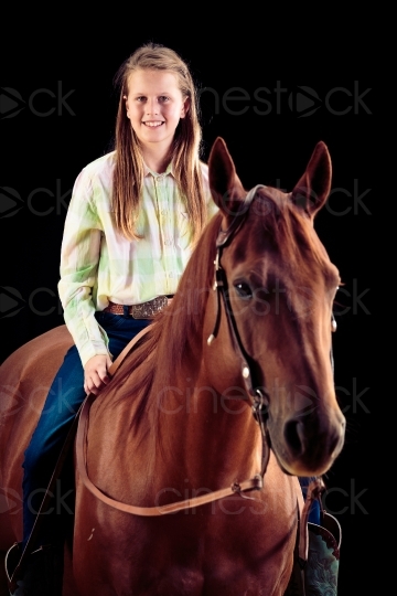 Mädchen auf Pferd 20150913-0143