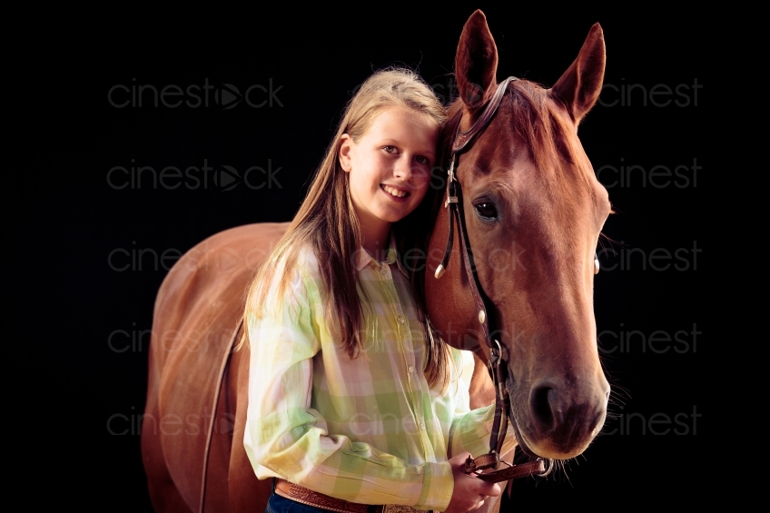 Mädchen mit Pferd 20150913-0148 