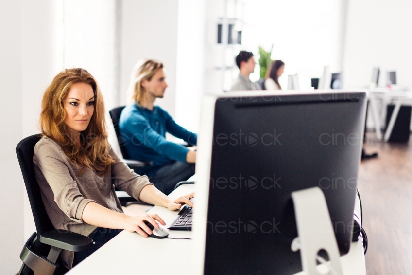 Menschen an Computern im Büro 20150510-0564
