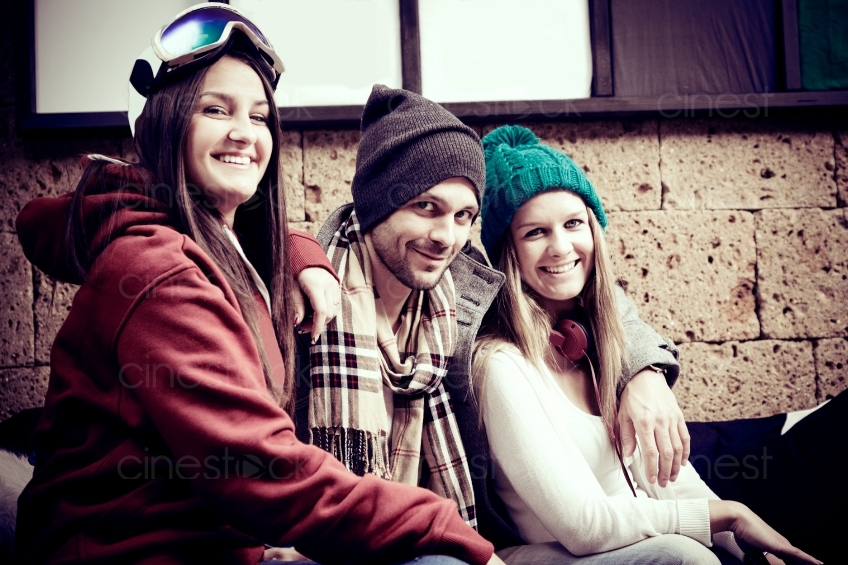 Menschen mit Winterbekleidung 20121117